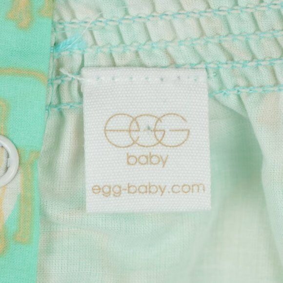 Egg Baby Infant 6-12 Months Green White Giraffe Polka Dot Short Sleeve Blouse - Picture 7 of 8